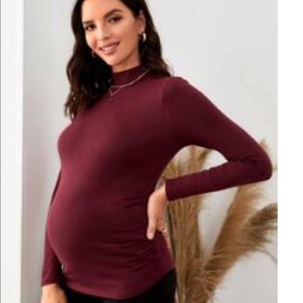 SHEIN Mock Neck Top